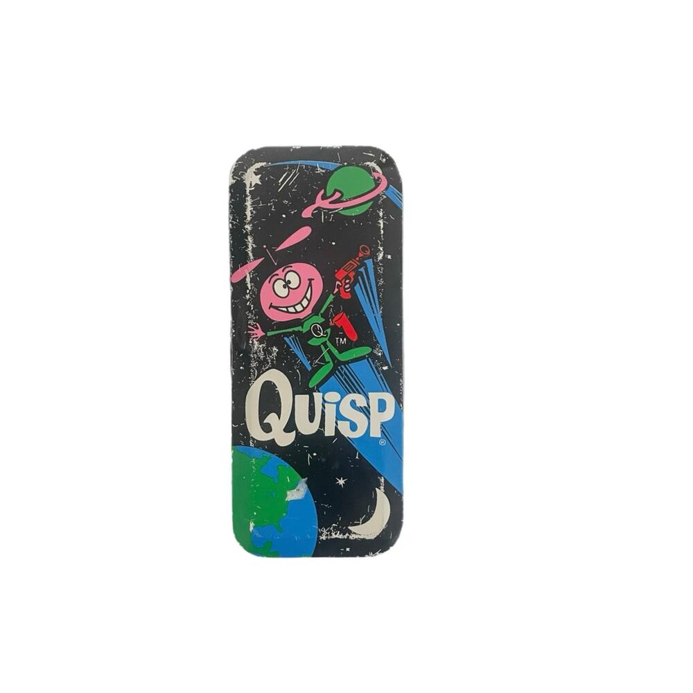 Vintage Quisp Cereal Character Quartz Watch w/ Tin Case Retro Collectible